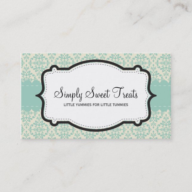 BUSINESS CARD :: funky damask 2L (Front)