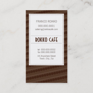 BUSINESS CARD :: funky menu 12
