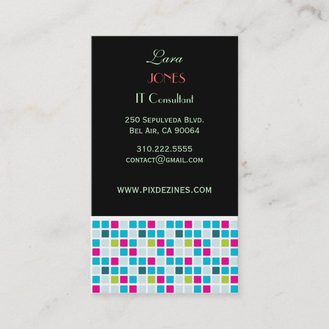 Business Card Glass Tiles (Front)