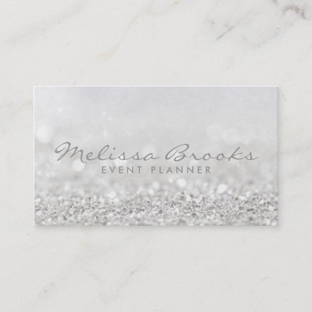 Business Card | Glitter Design (Front)