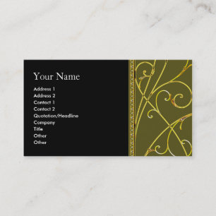 business_card_gold_floral business card