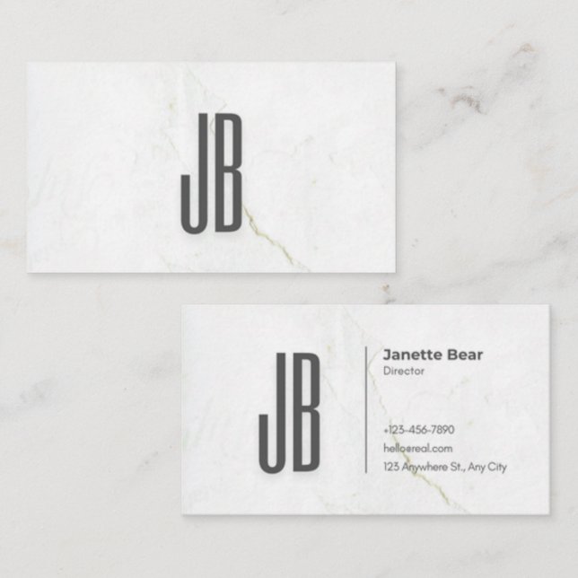 Business Card Grey (Front/Back)