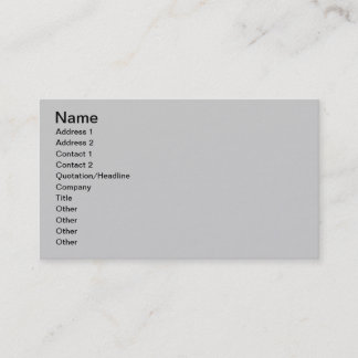 Business Card - Grey Simple