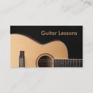 Business Card: Guitar Lessons Card