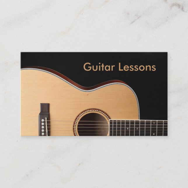 Business Card: Guitar Lessons Card (Front)
