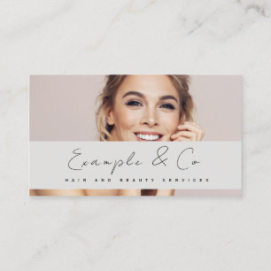 Business Card, Hair and Beauty photo customisable Card
