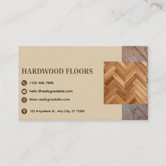 Business card Hardwood floors