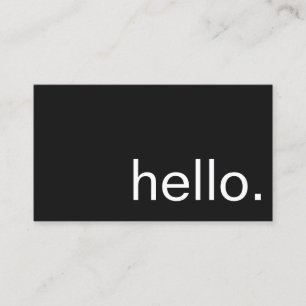 Business Card - hello.