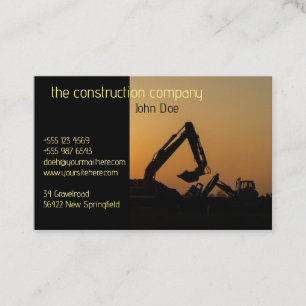Business card High-quality construction for the fu