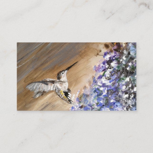 Business Card - Hummingbird Original Art by Beth (Front)