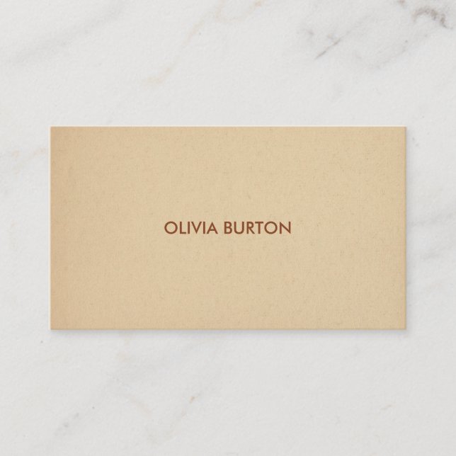 Business card in minimalist style name (Front)