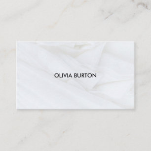 Business card in minimalist style white texture