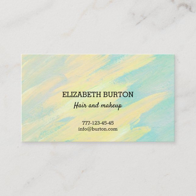 Business card in simple style. (Front)