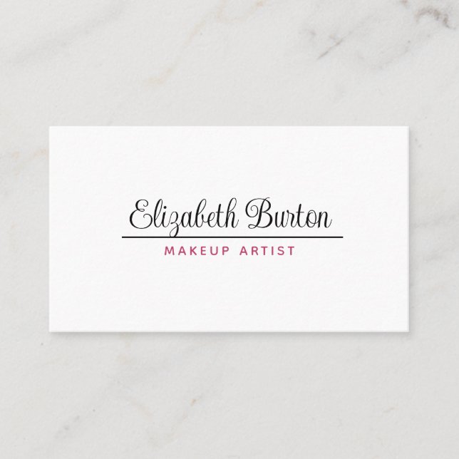 Business card in simple style (Front)