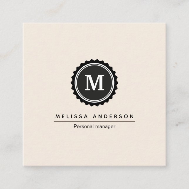Business card in simple style. (Front)