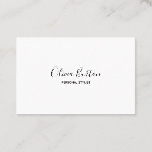 Business card in simple style. Black and white.