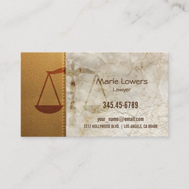 Business card lawyer (Front)