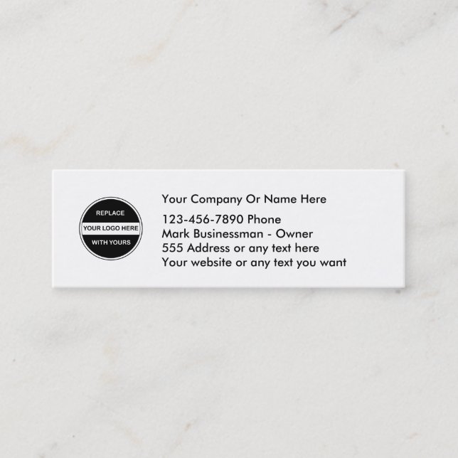 Business Card Logo Template (Front)