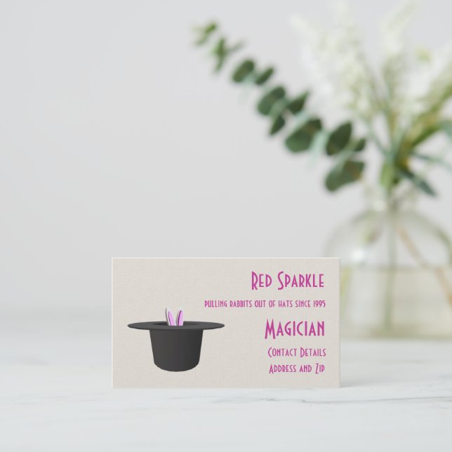 Business Card - Magic (Rabbits Out of Hats) (Standing Front)