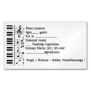 Business Card Magnet