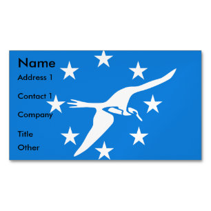 Business Card Magnet with Flag of Corpus Christi