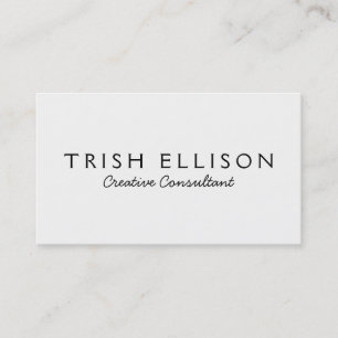 Business Card Minimalist Custom Template Plain
