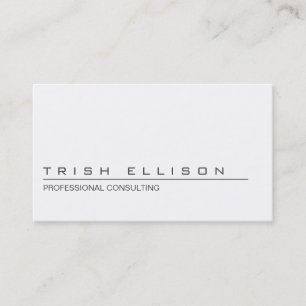 Business Card Minimalist Custom Template Plain