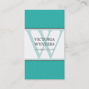 BUSINESS CARD modern initial monogram