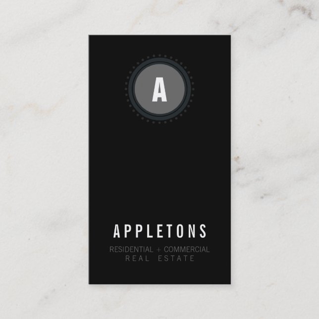 BUSINESS CARD :: monogram spot2 8P (Front)