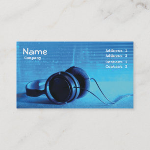 business card music