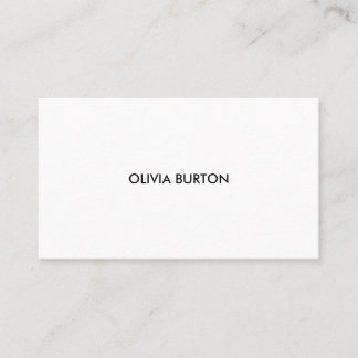 Business card name minimalist style.