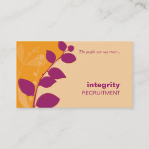 BUSINESS CARD nature foliage silhouette