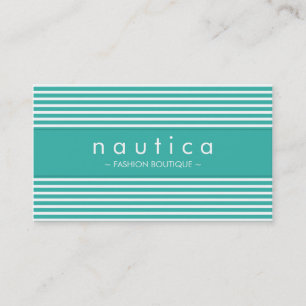 BUSINESS CARD :: nautical striped 2