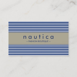 BUSINESS CARD :: nautical striped 25