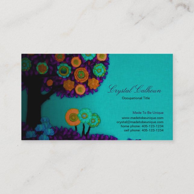 Business Card or Mummy Calling Card - Template (Front)