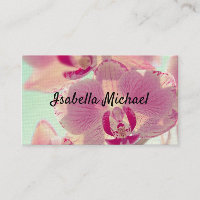 Business card, Orchid Card (Front)