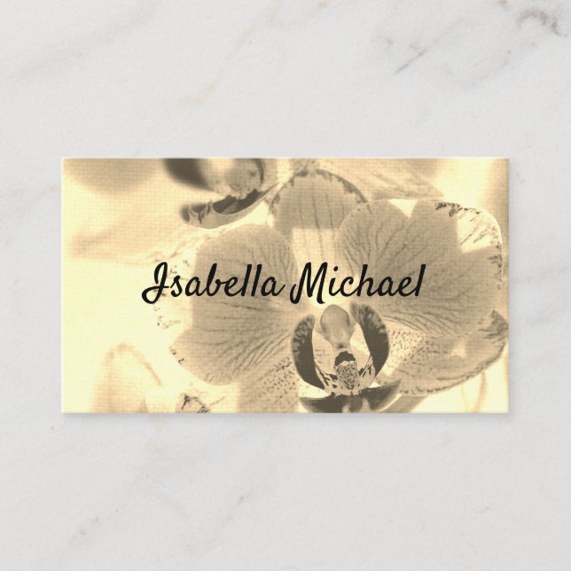 Business card, Orchid Card (Front)