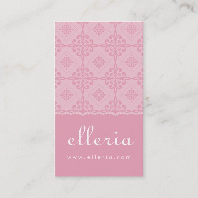 BUSINESS CARD :: ornately patterned P11 (Front)
