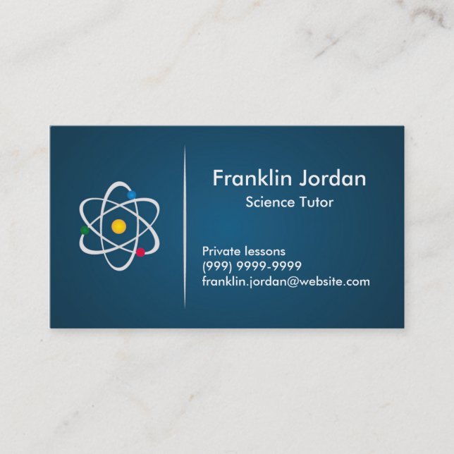 Business card particular professor (Front)
