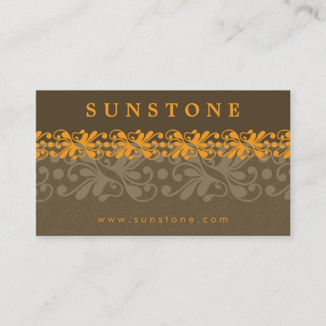 BUSINESS CARD :: patterned sunstone 5 (Front)
