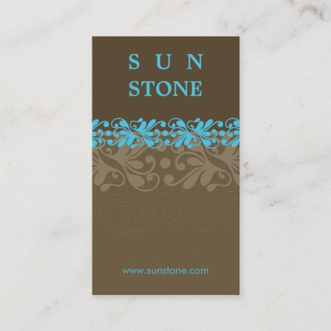 BUSINESS CARD :: patterned sunstone P4 (Front)