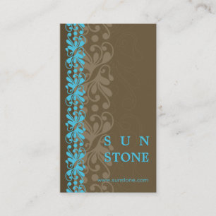 BUSINESS CARD :: patterned sunstone P4