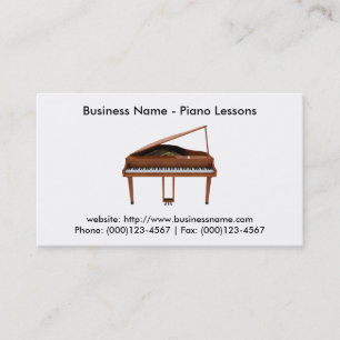 Business Card: Piano Lessons Card