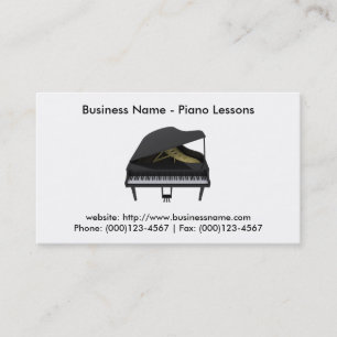 Business Card: Piano Lessons Card