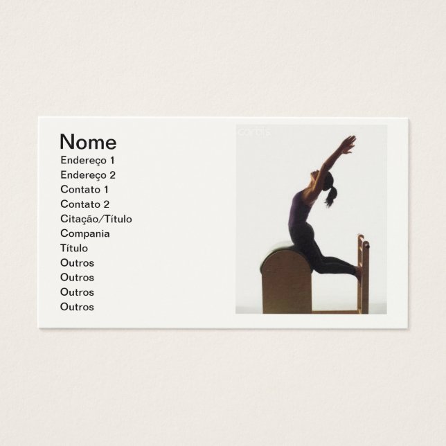 Business card - Pilates (Front)