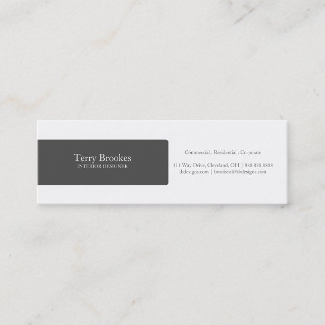 Business Card | Profile |black (Front)