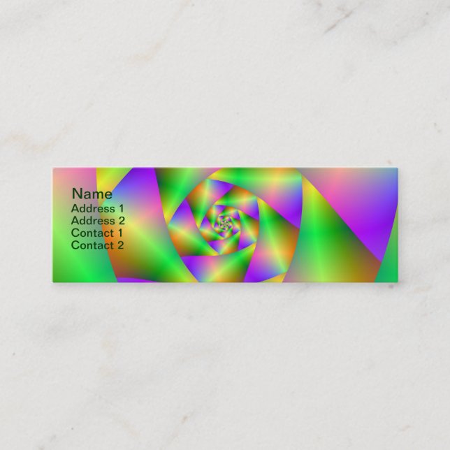 Business Card Psychedelic Spiral (Front)