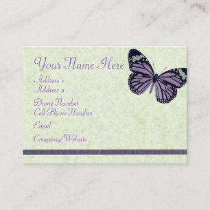 Business Card - Purple Butterfly