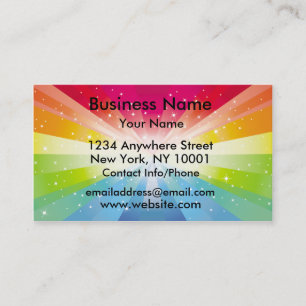 Business Card rainbow Explosion