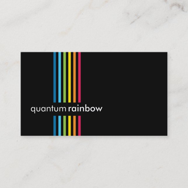 BUSINESS CARD :: rainbowed stripe 6 (Front)